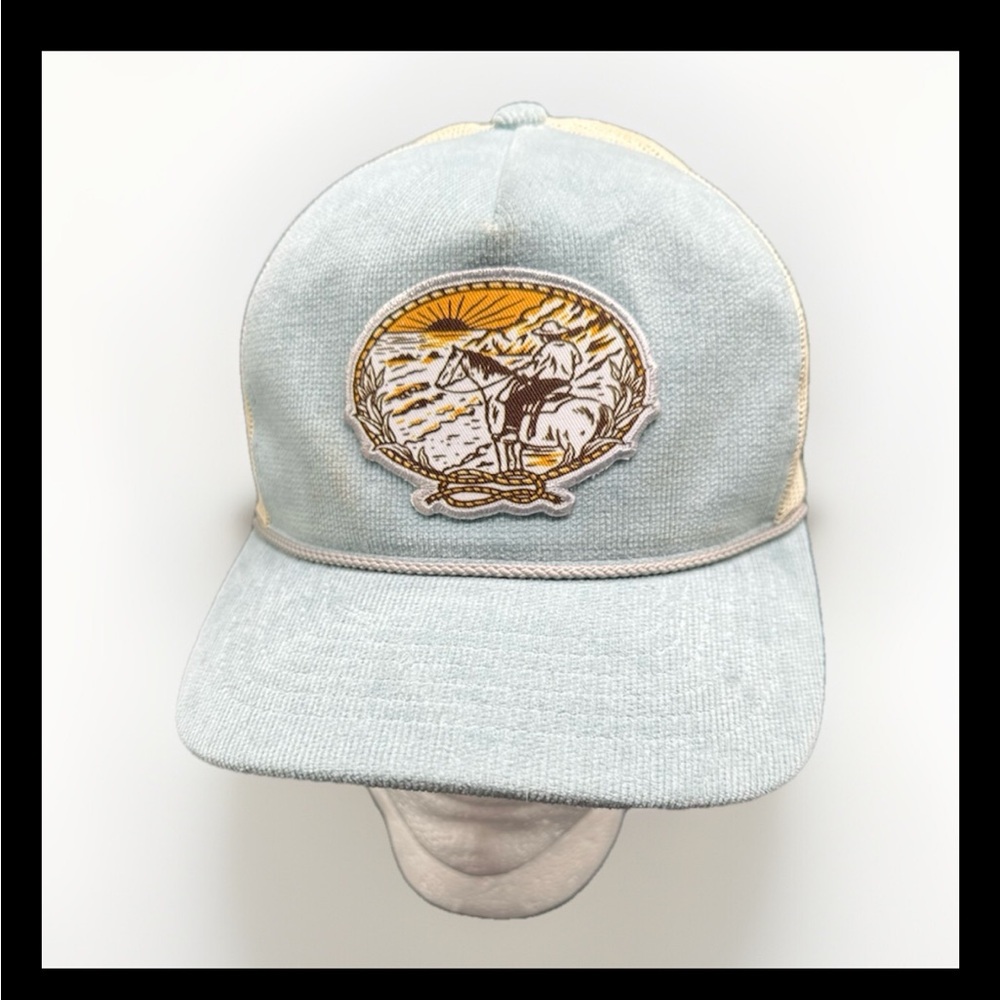 Richardson Outdoor 930 Blue Corduroy SnapBack Trucker Cowboy Western Hat